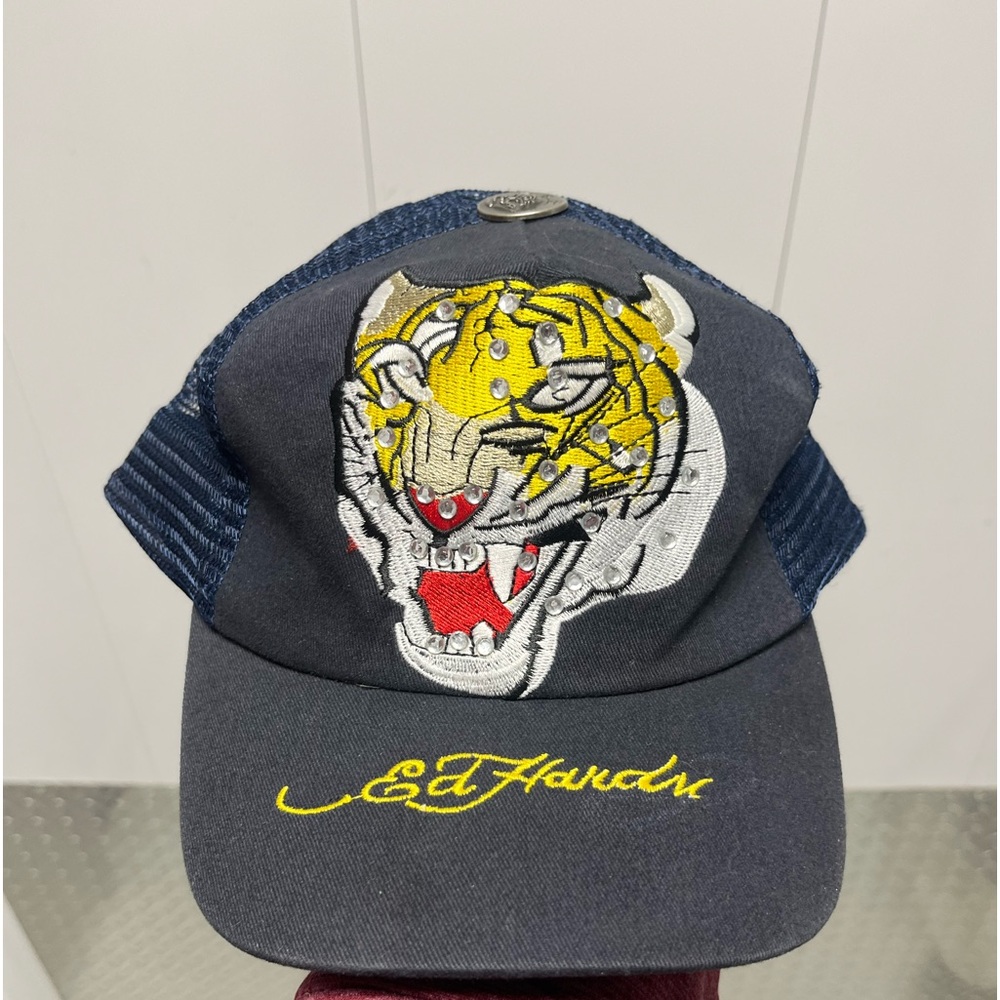 Ed Hardy Vintage Rhinestone Tiger Hat